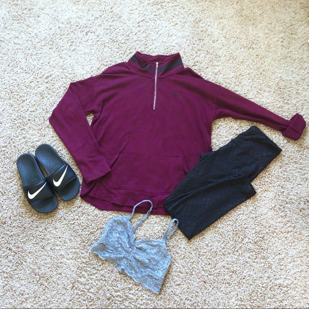 Victoria’s Secret PINK fleece quarter zip